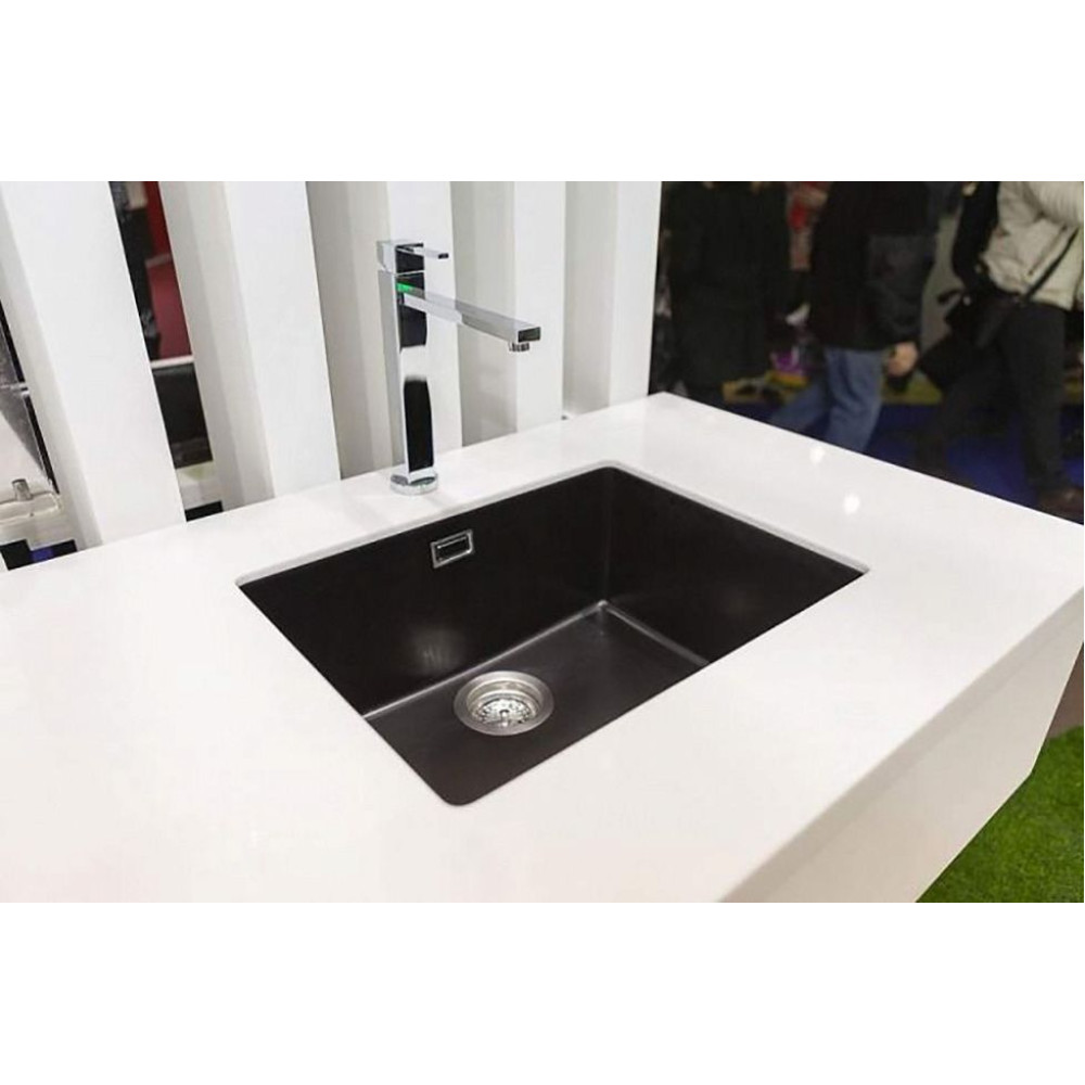 Мойка SCHOCK Soho 60 (N-100) Cristadur 550x430 (подстольный монтаж) серебристый камень