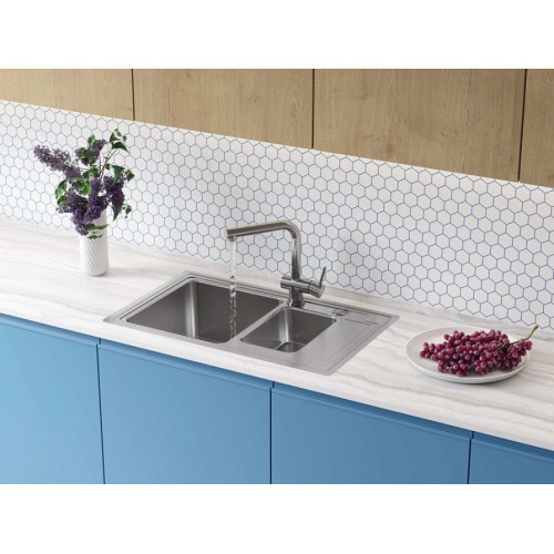 Кухонная мойка OMOIKIRI Mizu 78-2-IN нерж. сталь/нержавеющая сталь (арт. 4973731)