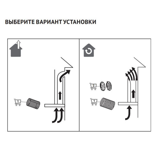 Вытяжка Korting KHI 60945 DGW