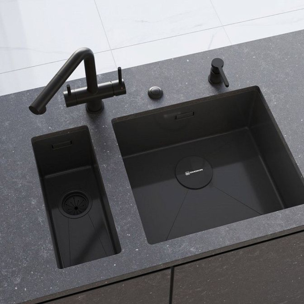 Кухонная мойка OMOIKIRI Taki 20-U/IF-GB нерж.сталь/графит