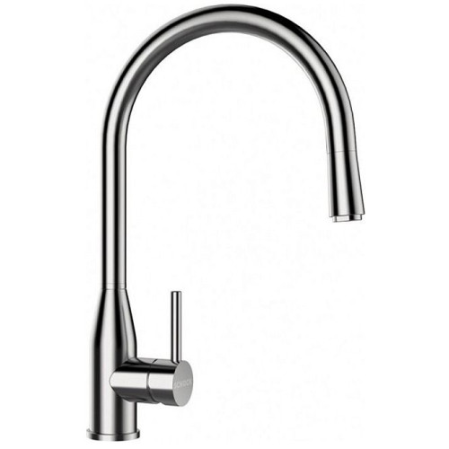 Смеситель SCHOCK Kavus-D, выдвижной излив массив нерж.сталь