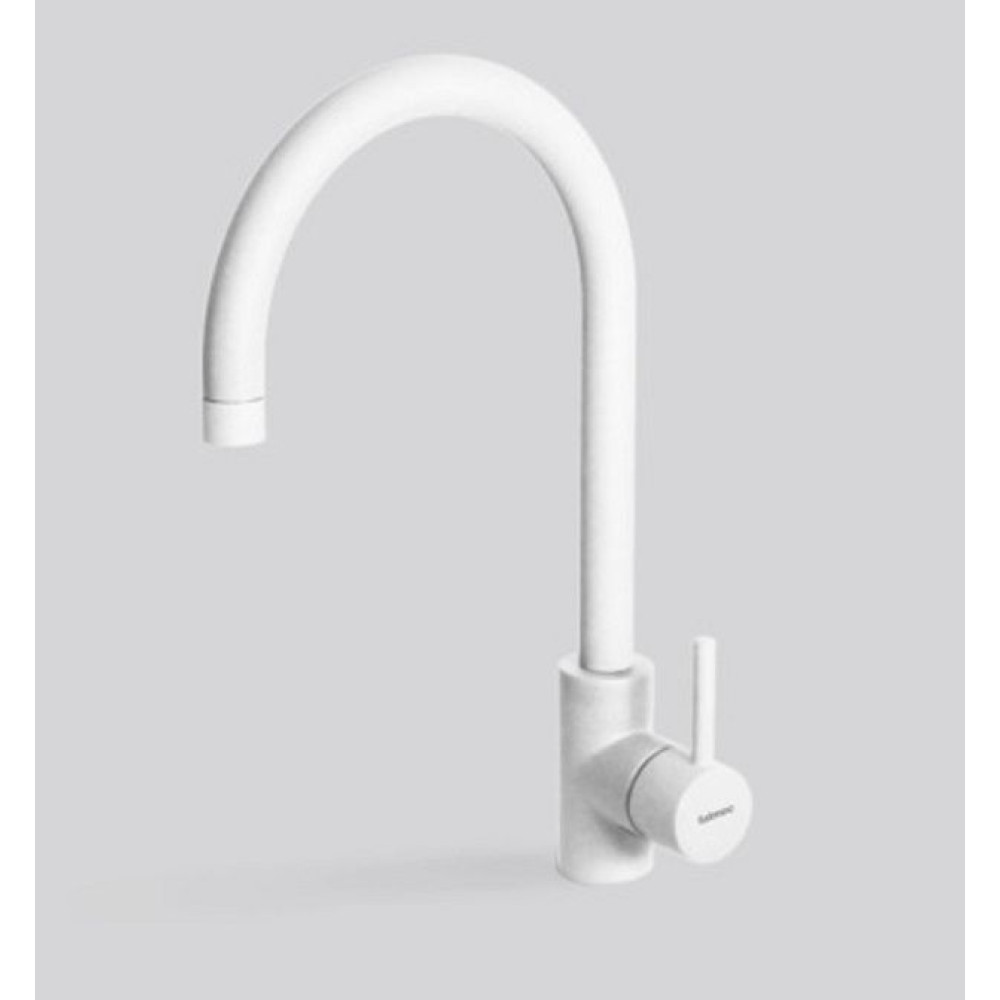 Смеситель Falmec ISEO ROUND WHITE (однорычажный, белый)