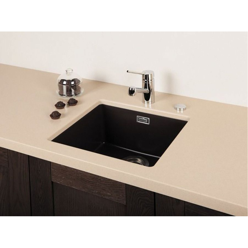 Мойка SCHOCK Soho 50 (N-100S) Cristadur 450x430 (подстольный монтаж) серебристый камень