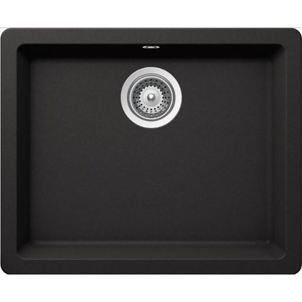 Мойка SCHOCK Quadro 60 (N-100) Cristalite 550x430(подстольный монтаж) неро