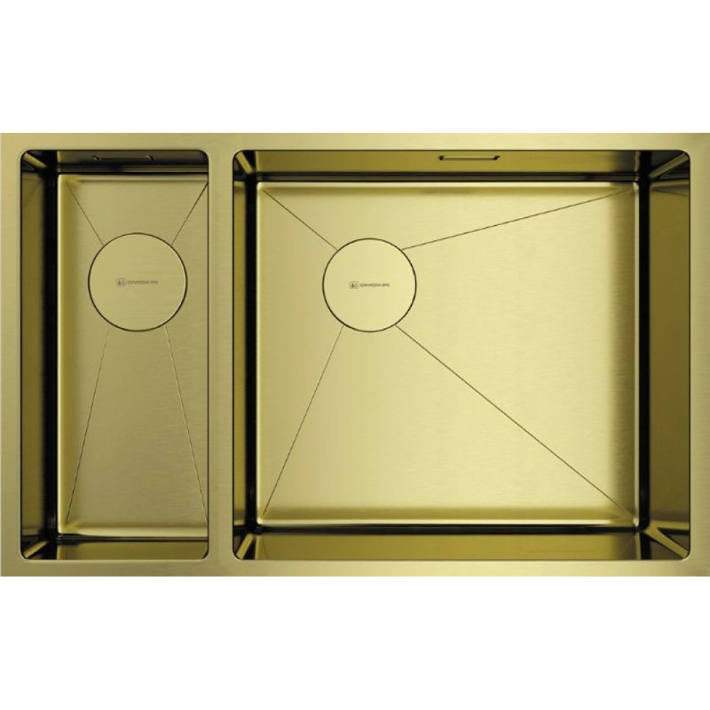 Кухонная мойка OMOIKIRI Taki 69-2-U/IF-LG-R Side(арт.4993184)