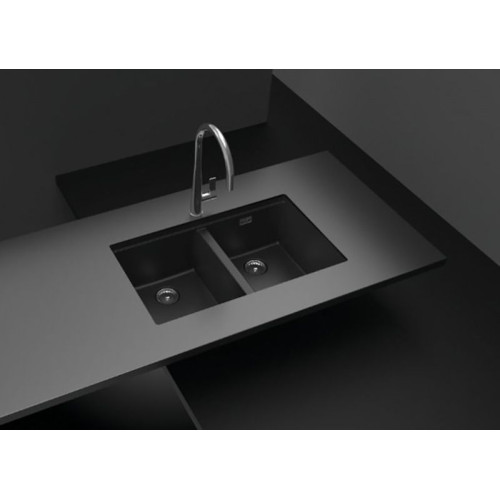 Мойка SCHOCK Greenwich 80-2 Cristadur (подстольный монтаж) пуро