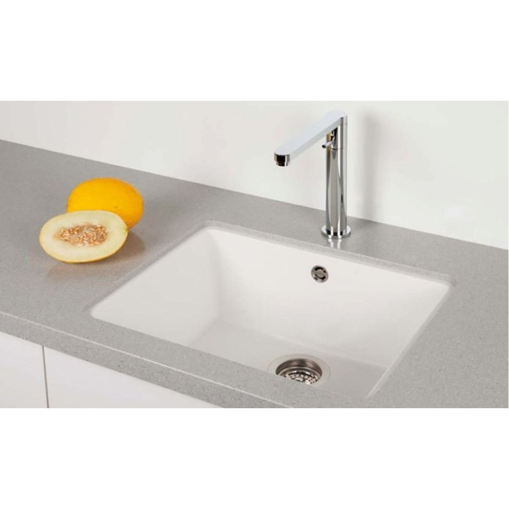 Мойка SCHOCK Quadro 60 (N-100) Cristalite 550x430(подстольный монтаж) неро