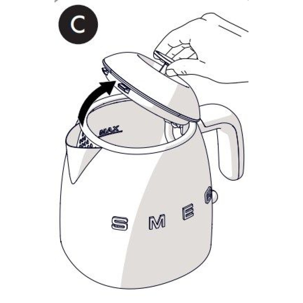 Чайник Smeg KLF05RDEU