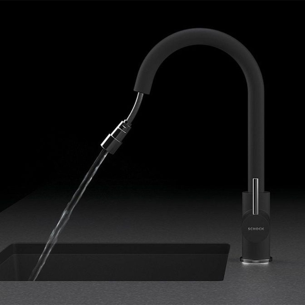 Смеситель SCHOCK Conos-D, выдвижной излив нерж.сталь