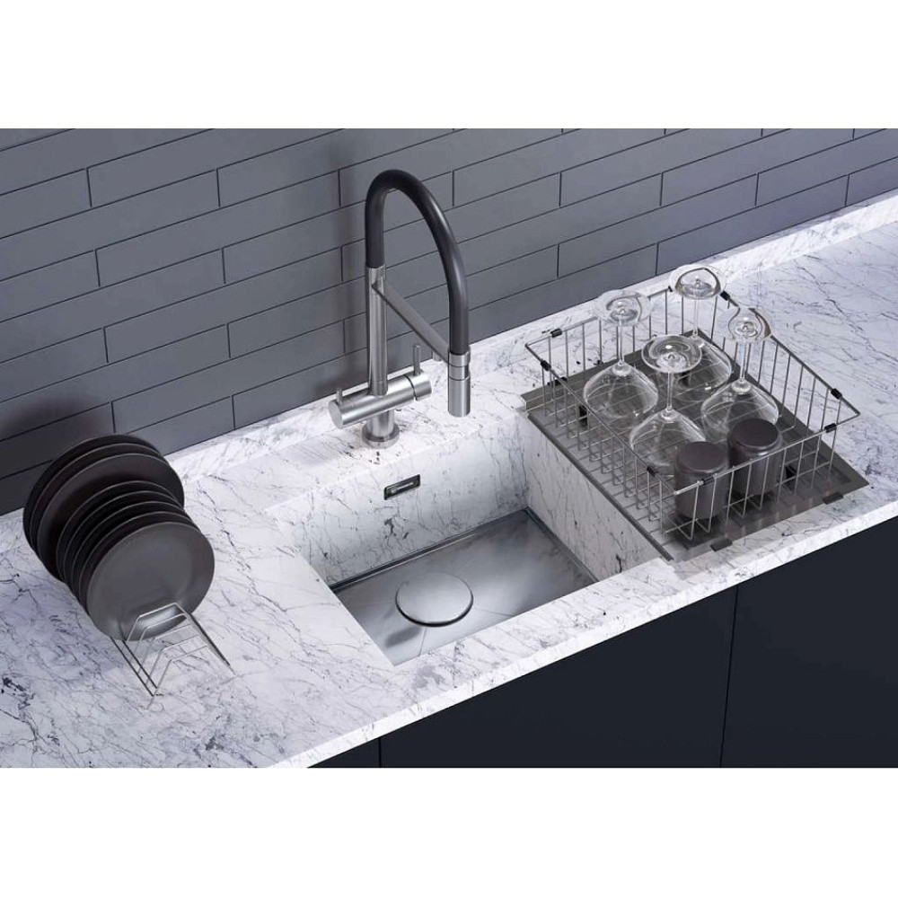 Крыло для мойки съемное OMOIKIRI RE-01-GM(арт.4999018)