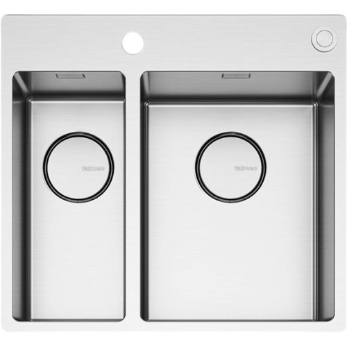 Мойка Falmec GARDA DOPPIA 18-31 CM INOX (FLUSH/TOPMOUNT)