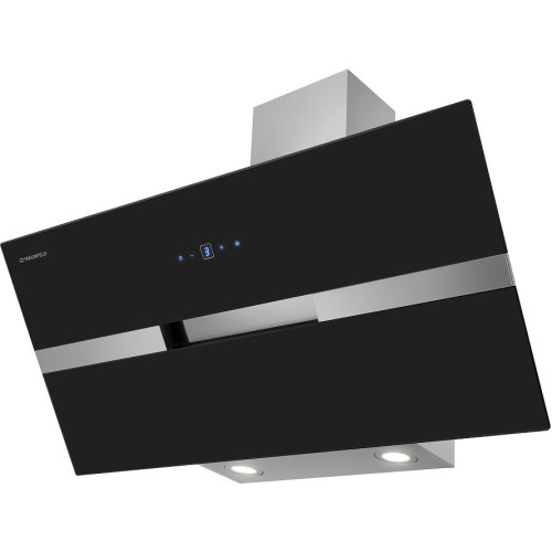 Вытяжка Maunfeld MERSEY 90 нерж/черное стекло