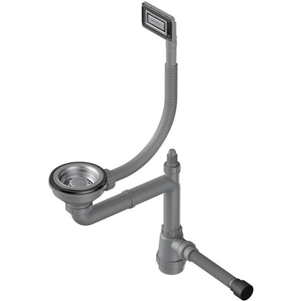 Арматура для одночашевых моек с универсальным прямоугольным переливом Omoikiri WK-1-UN-IN (4956777)