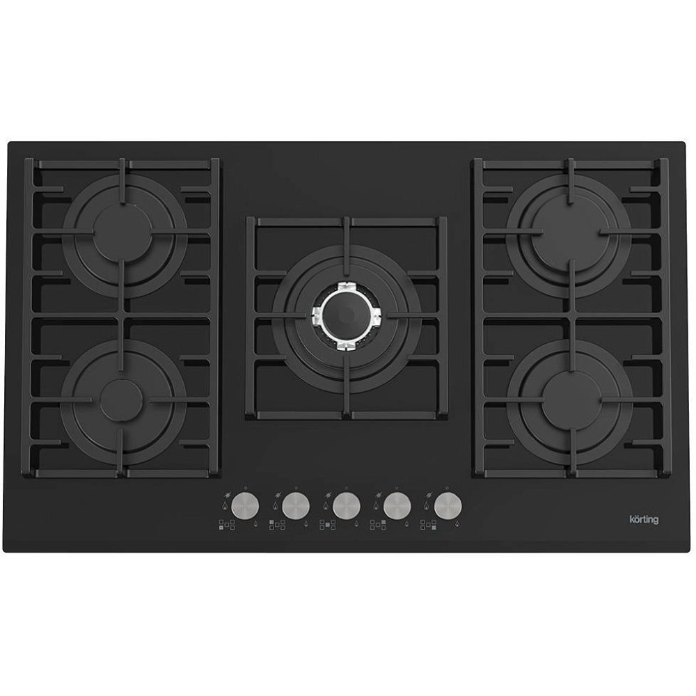 Газовая стеклянная варочная панель Korting HGG 9835 CTN