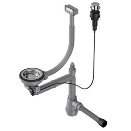 Арматура для одночашевых моек с клапаном-автомат WK-1-IN-A(арт.4956468)