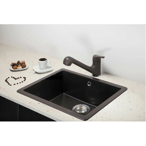 Мойка SCHOCK Quadro 60 Cristalite 550x430 оникс