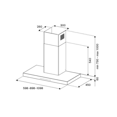 Вытяжка Bertazzoni KT60P1XV