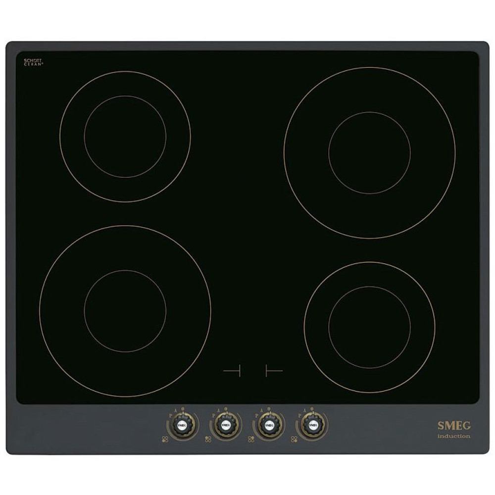 Индукционная стеклокерамич. панель Smeg SI764AOM
