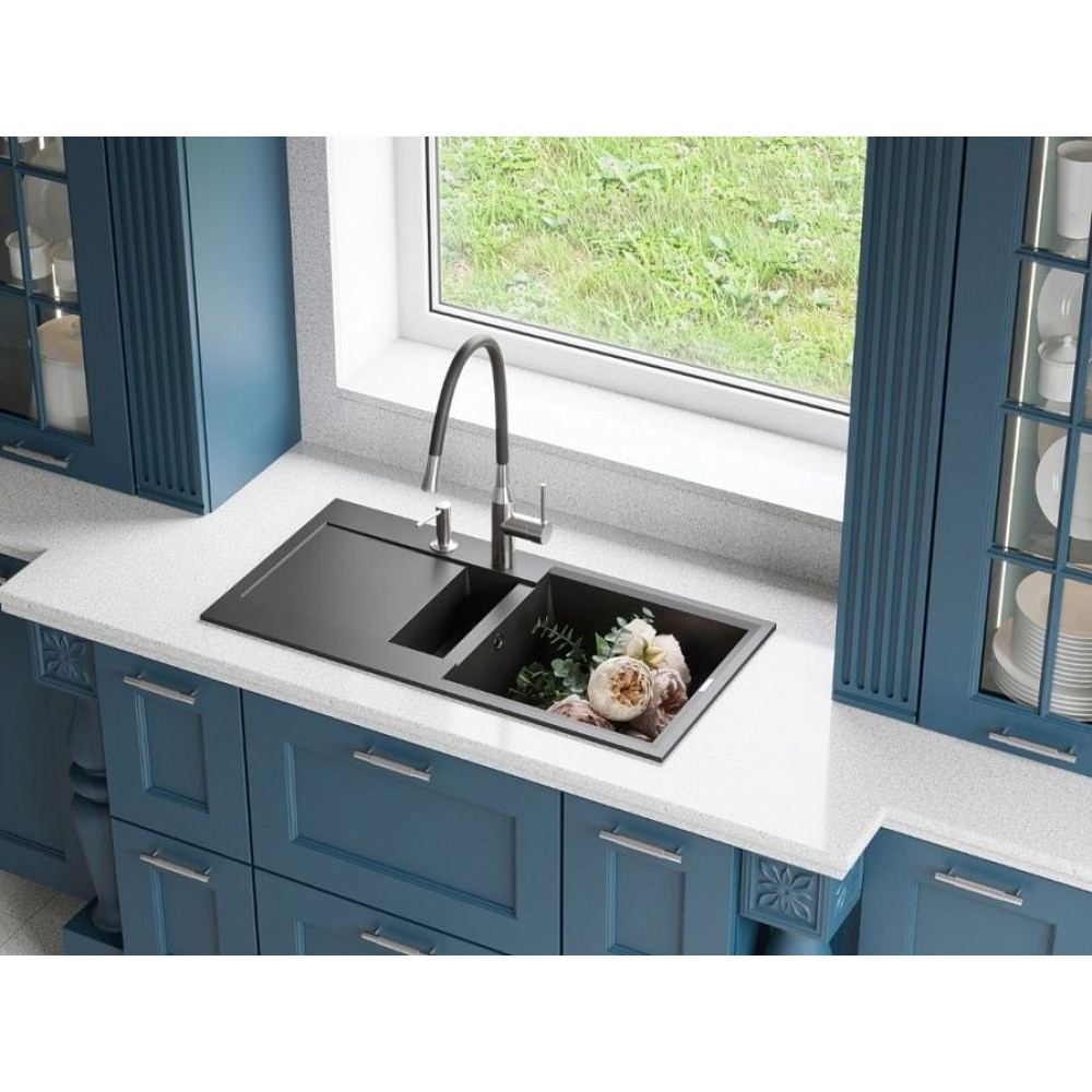 Кухонная мойка OMOIKIRI Sakaime 86-2-BL(арт.4993117)