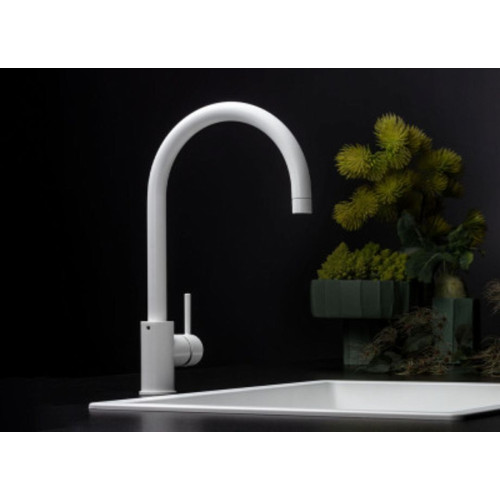 Смеситель Falmec ISEO ROUND WHITE (однорычажный, белый)