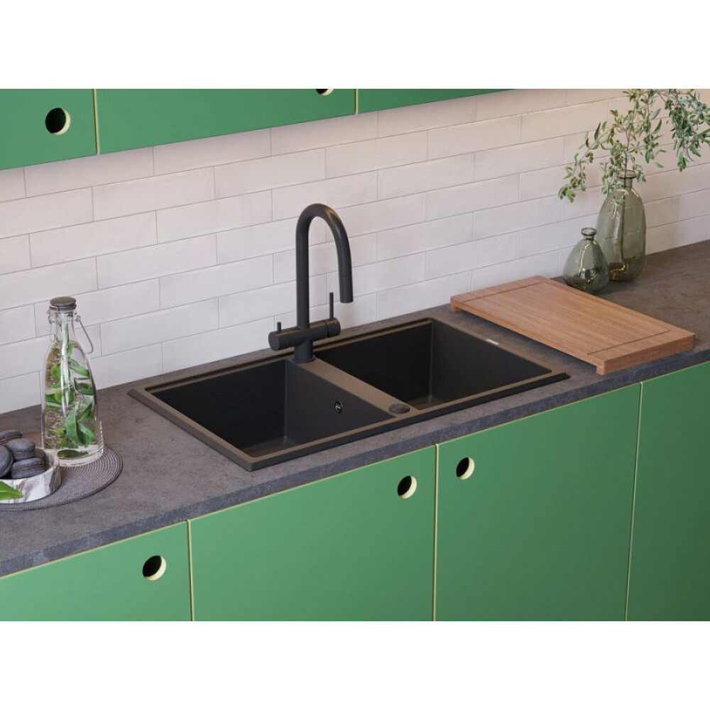 Мойка Omoikiri Tedori 86-2-SA Tetogranit/бежевый