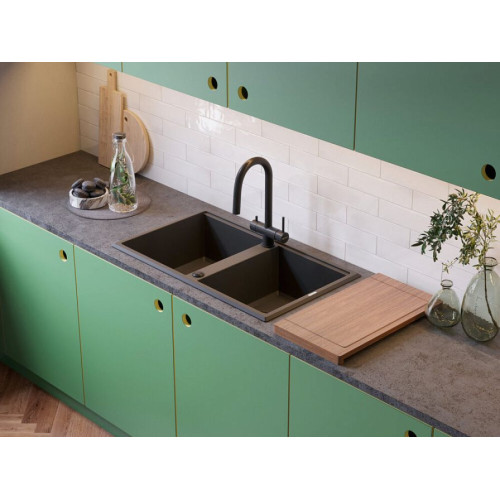 Мойка Omoikiri Tedori 86-2-SA Tetogranit/бежевый