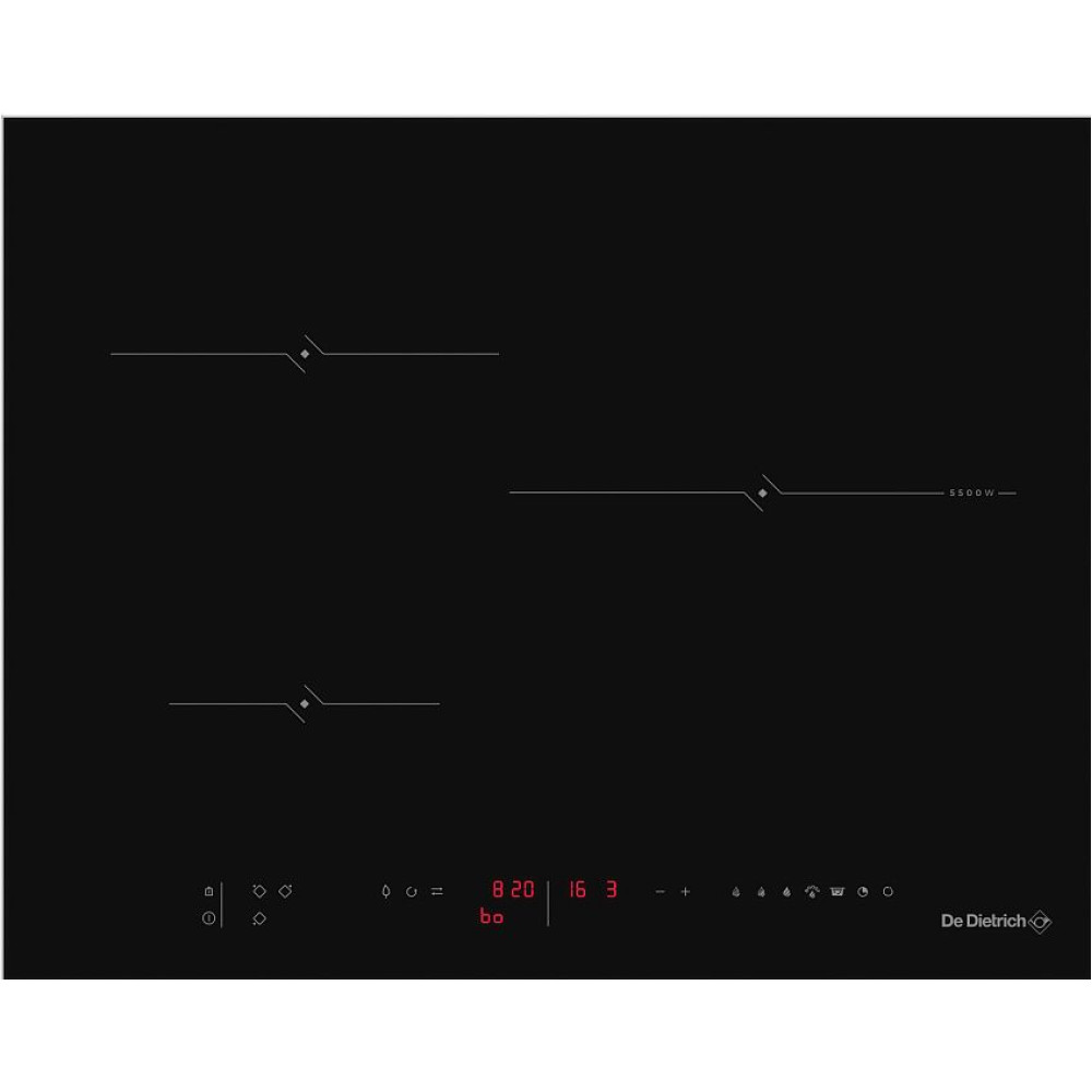 Индукционная стеклокерамич. панель De Dietrich DPI4301BP