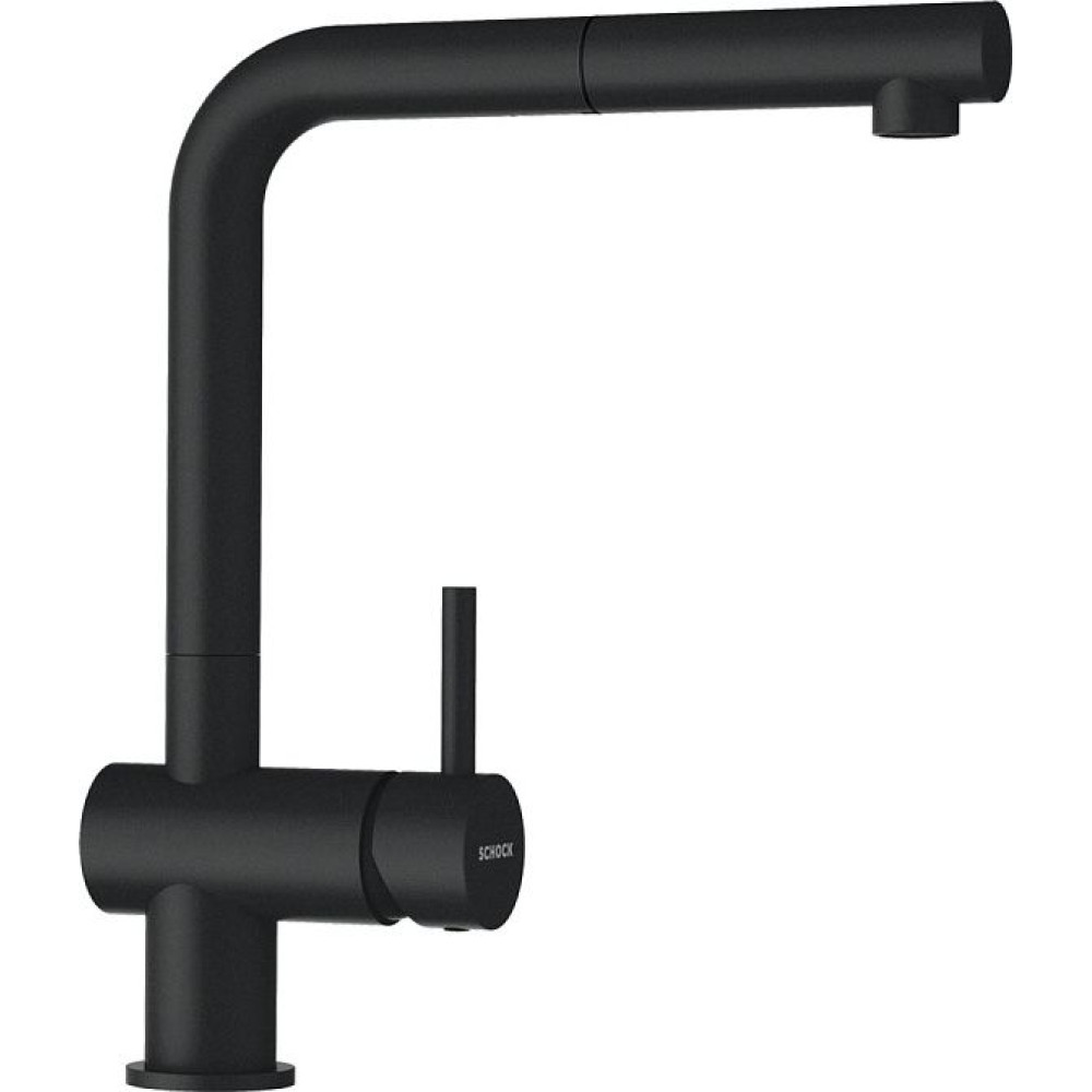 Смеситель SCHOCK Epos-D full color, Cristadur, выдвижной излив магма