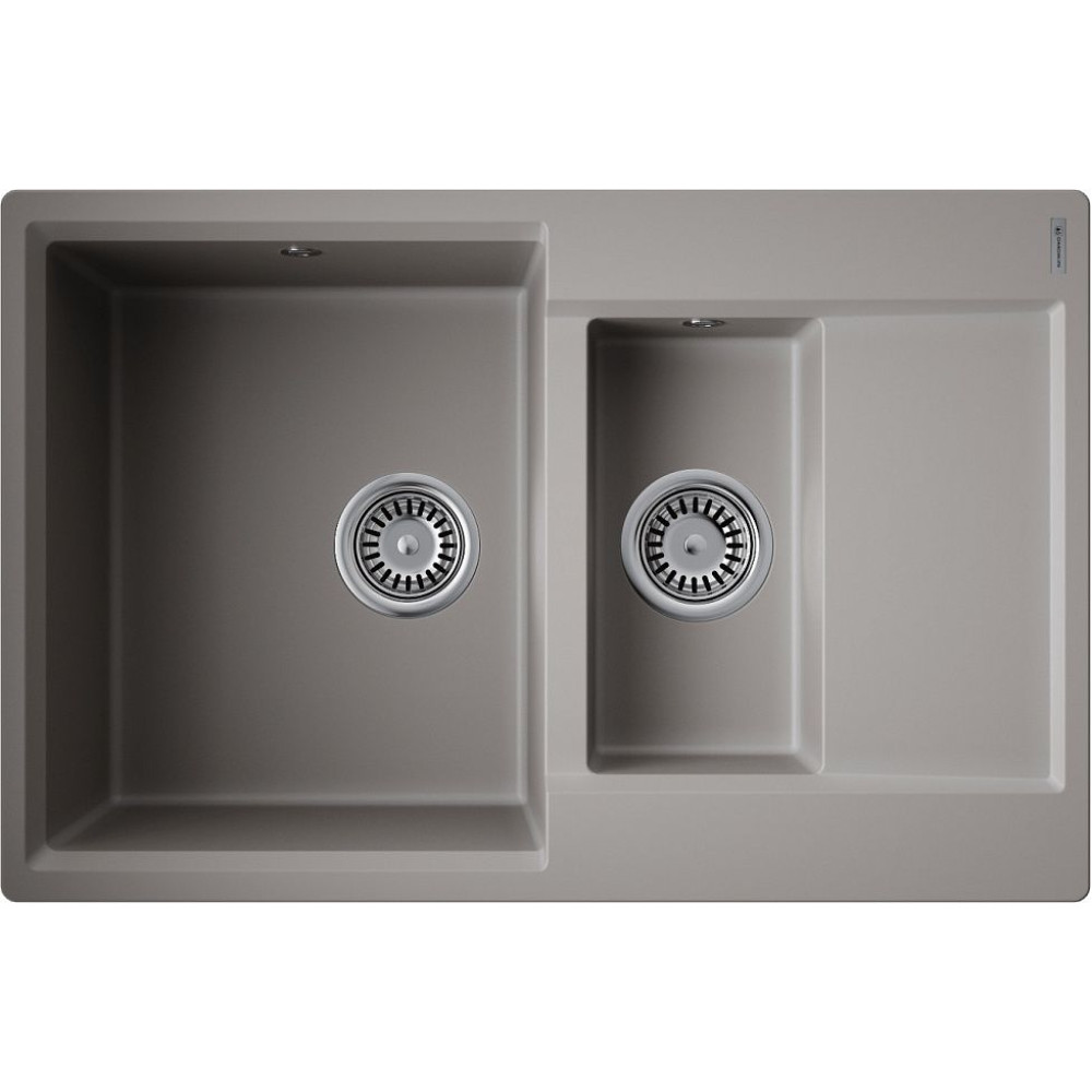 Мойка Daisen 78-2T-GR Tetogranit/Leningrad grey(арт.4993585)