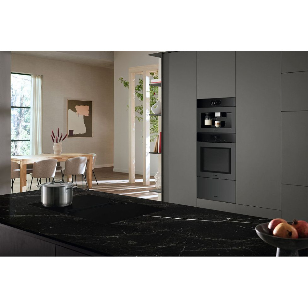 Индукционная стеклокерамич. панель с вытяжкой Miele KMDA7876FL-U 125 Gala Ed