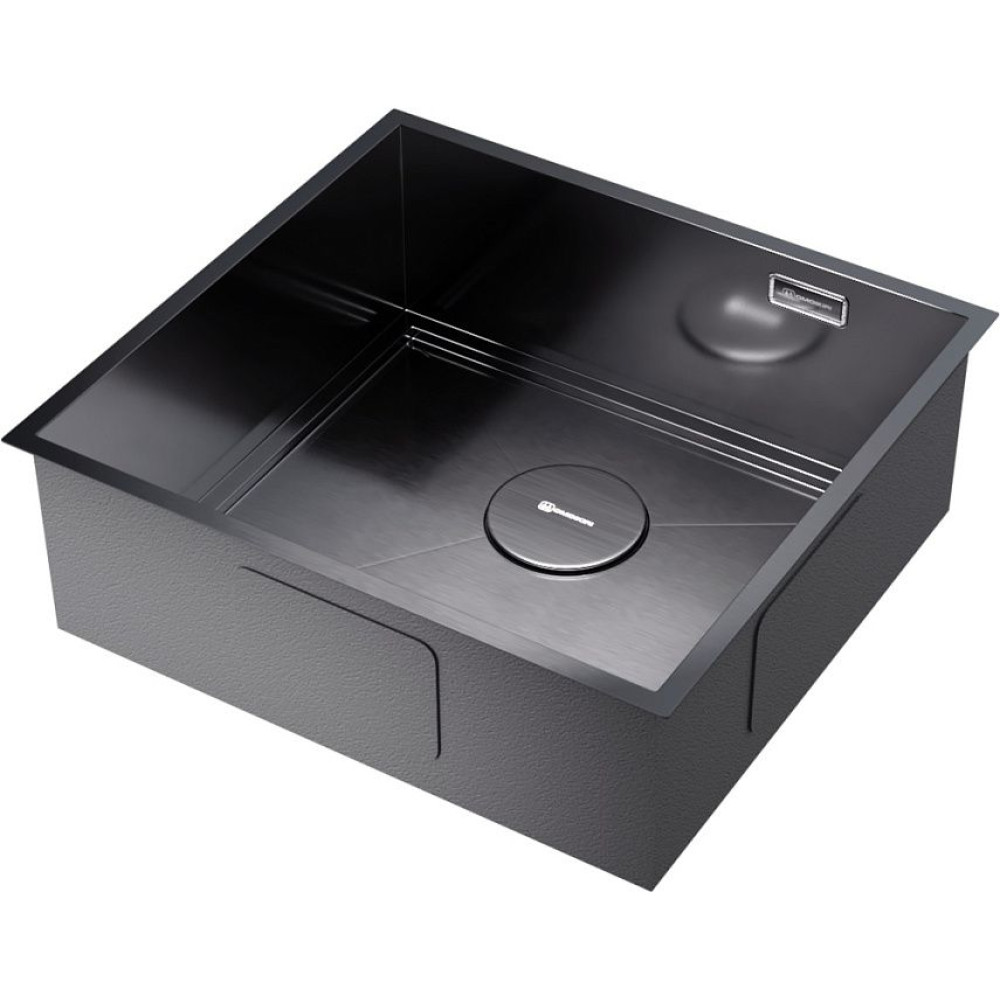 Кухонная мойка Omoikiri Kasen 48-26-INT-GM нерж.сталь/вороненая сталь(арт.4997058)