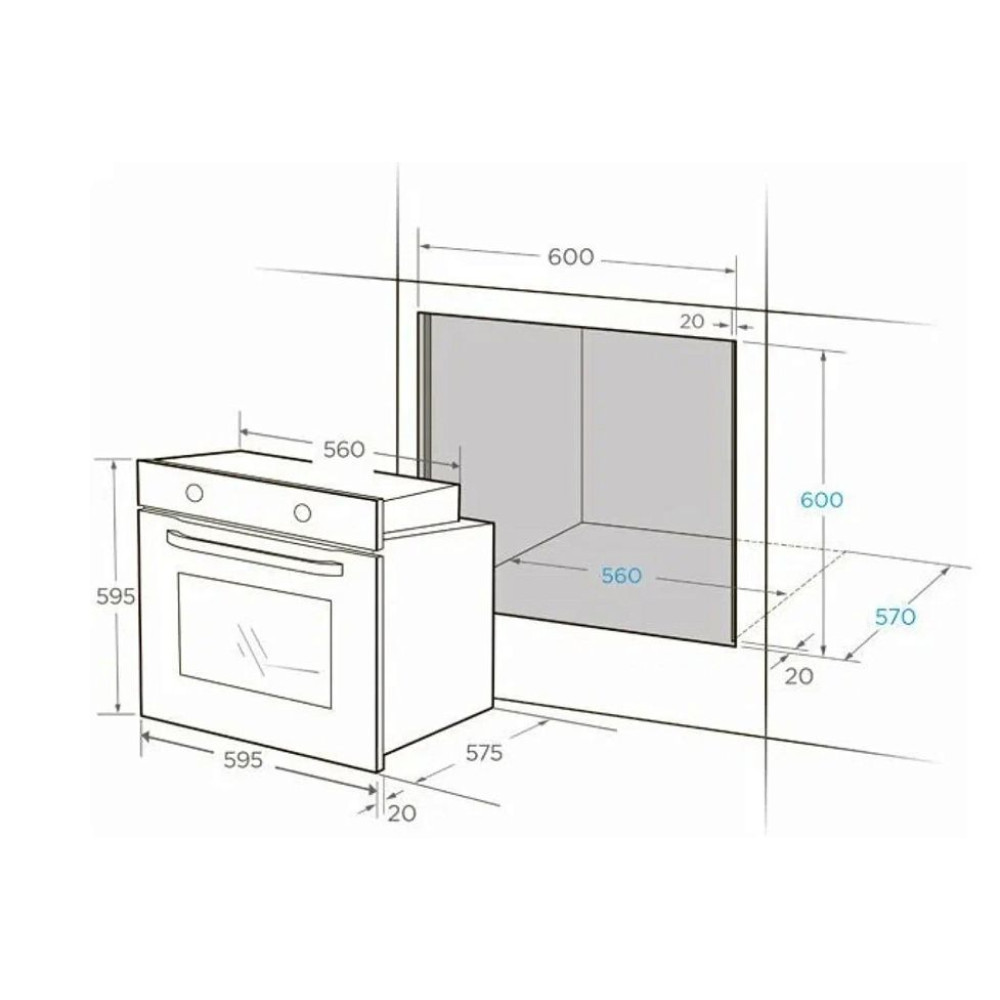 Духовой шкаф Midea MO67003GB
