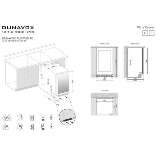 Винный холодильник Dunavox DAUF-38.100DSS