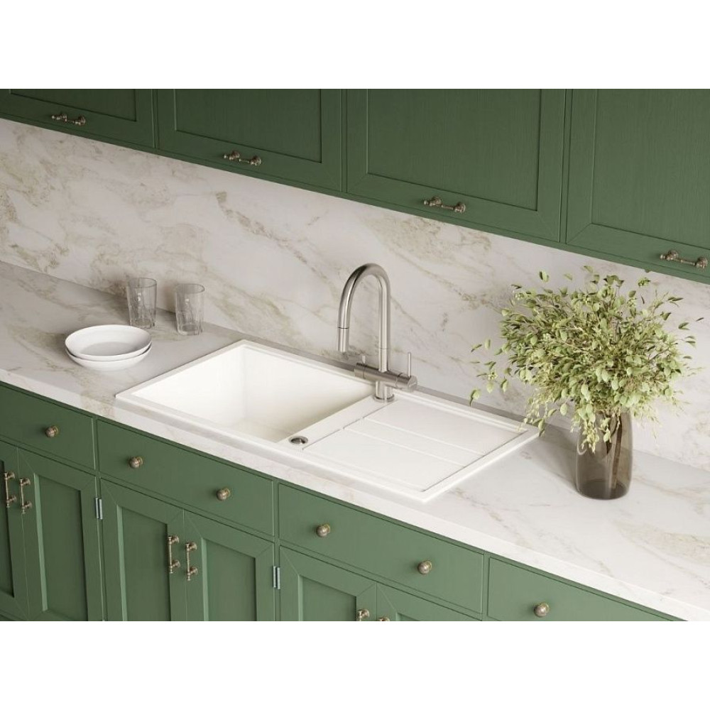 Мойка Omoikiri Kitagawa 100-WH Artceramic/белый(арт.4993787)