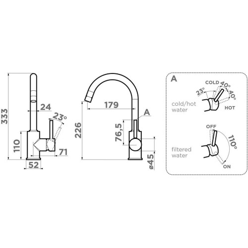Смеситель Omoikiri Shinagawa 2 Plus-SA латунь/бежевый