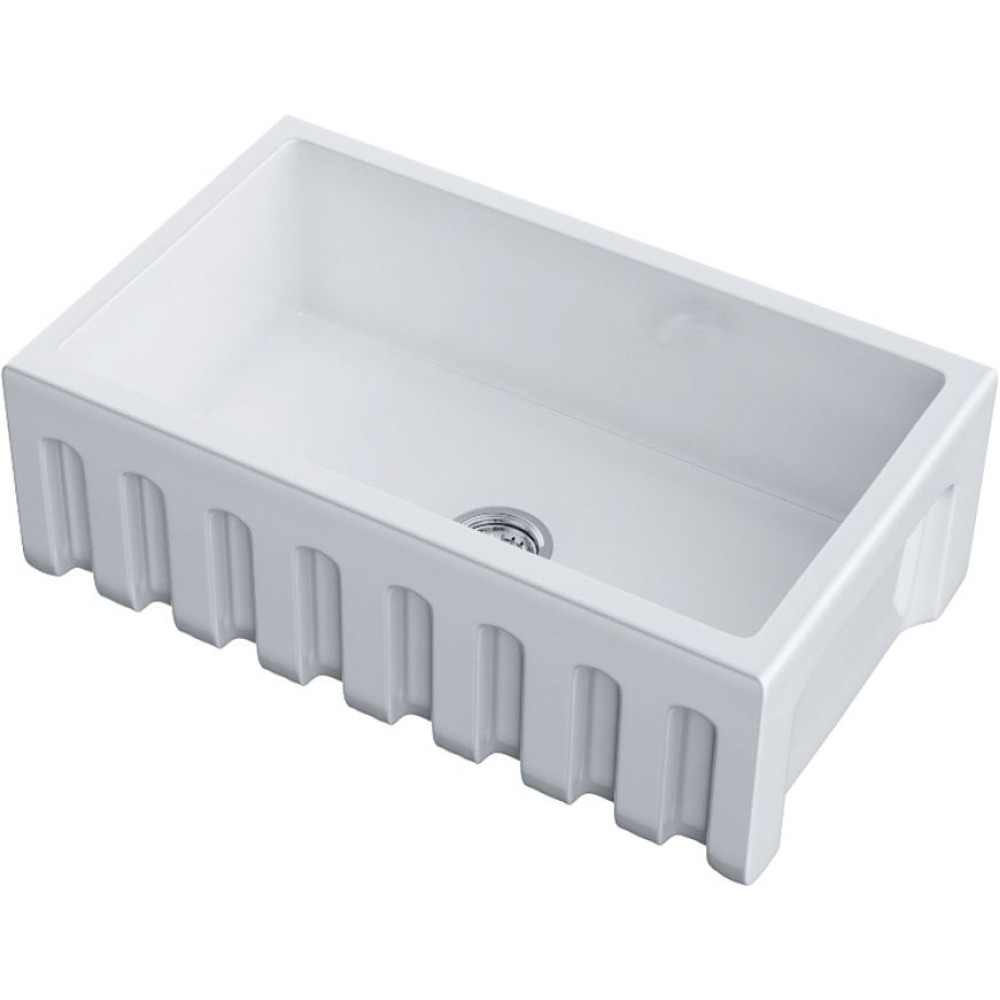 Кухонная мойка OMOIKIRI Mikura 76-WH Glossy Natceramic/белый (арт.4993258)