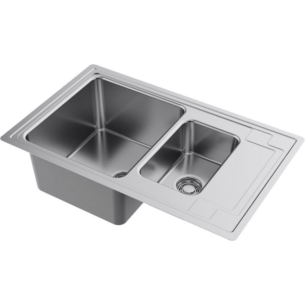 Кухонная мойка OMOIKIRI Mizu 78-2-IN нерж. сталь/нержавеющая сталь (арт. 4973731)