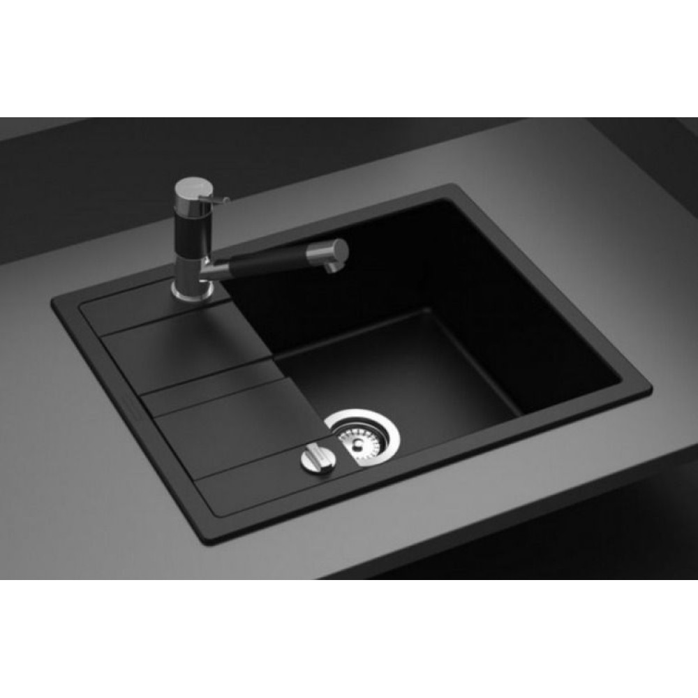 Мойка SCHOCK Optima 50D Cristalite 650х500 оникс