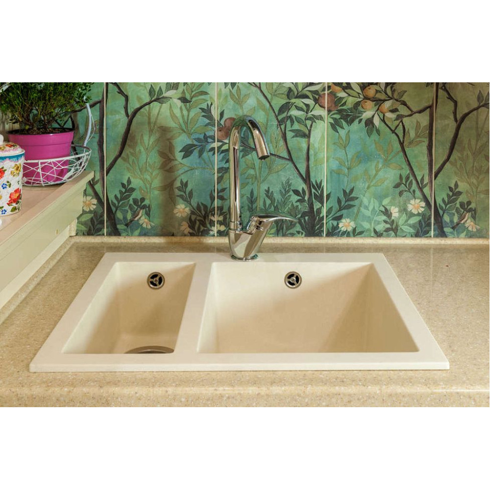 Кухонная мойка OMOIKIRI Bosen 59-2-WH(арт.4993152)