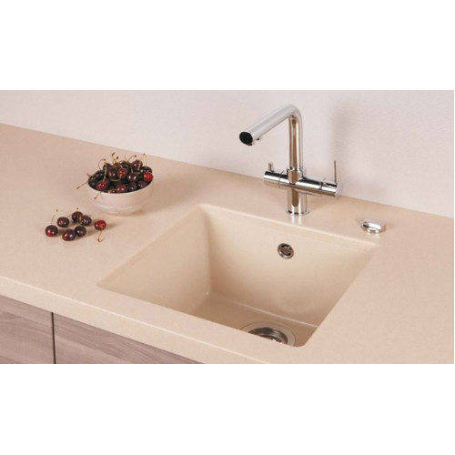 Мойка SCHOCK Quadro 50 Cristalite 450x430 (подстольный монтаж) неро