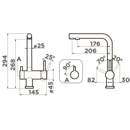 Смеситель Omoikiri Nagano-IB латунь/Indigo blue
