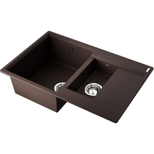 Мойка Daisen 78-2T-DC Tetogranit/темный шоколад(арт.4993534)