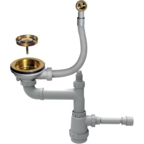 Арматура для одночашевых моек с круглым переливом WK-1-R-G(арт.4956499)