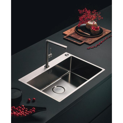 Мойка Falmec COMO 50 CM PVD GUN METAL (FLUSH/TOPMOUNT/UNDERMOUNT)