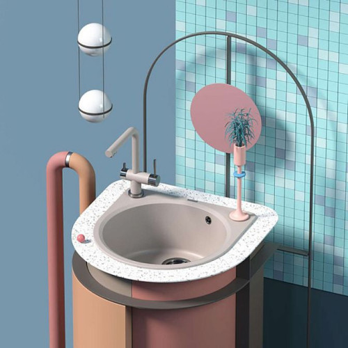 Мойка Akegata 51-PA Artgranit/пастила(арт.4993754)