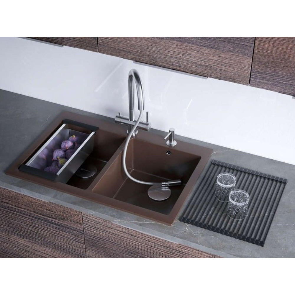 Кухонная мойка OMOIKIRI Bosen 80-2-WH(арт.4993839)