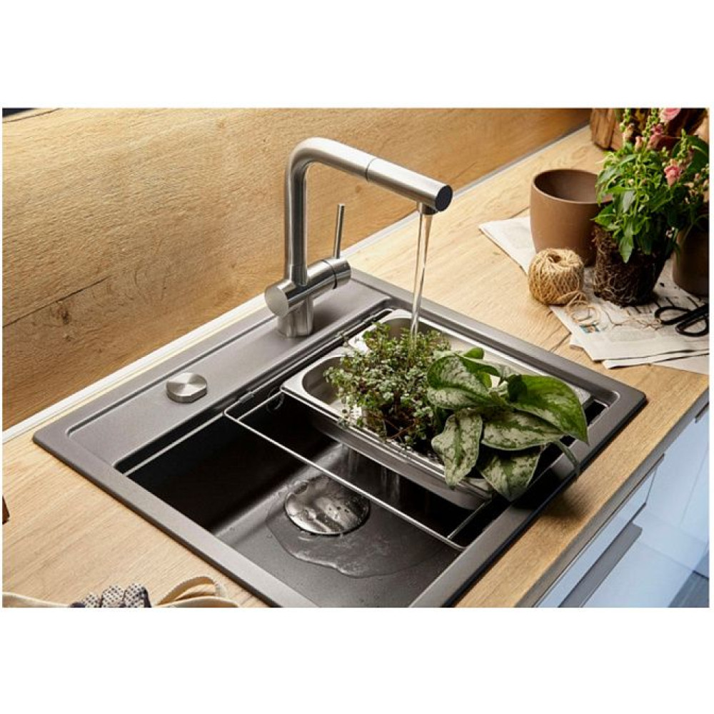 Мойка SCHOCK Vero 60 (N-100) Cristadur 570x510 серебристый камень