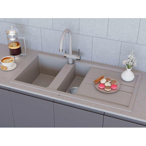 Мойка Kitagawa 100-2-WH Artceramic/белый(арт.4993803)