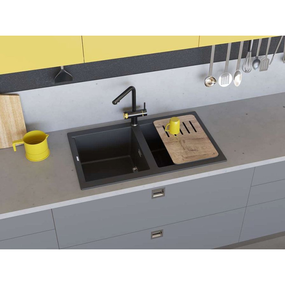 Кухонная мойка OMOIKIRI Banzen 86-2-GR(арт.4993318)