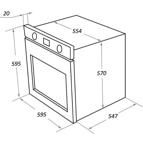 Электрический духовой шкаф Maunfeld EOEH.7611SCW